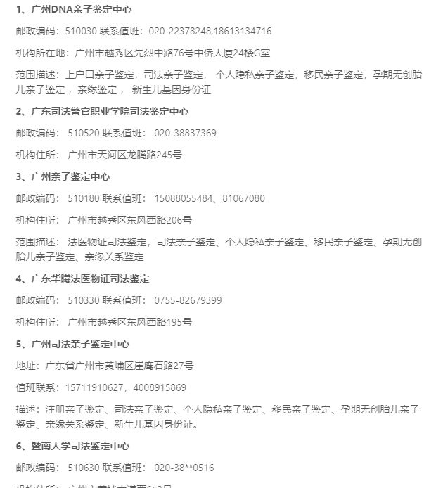 廣州親子鑒定機(jī)構(gòu)1